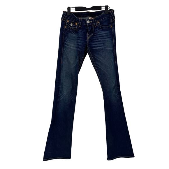 True Religion Becky Bootcut Jeans Dark Wash - Picture 1 of 5